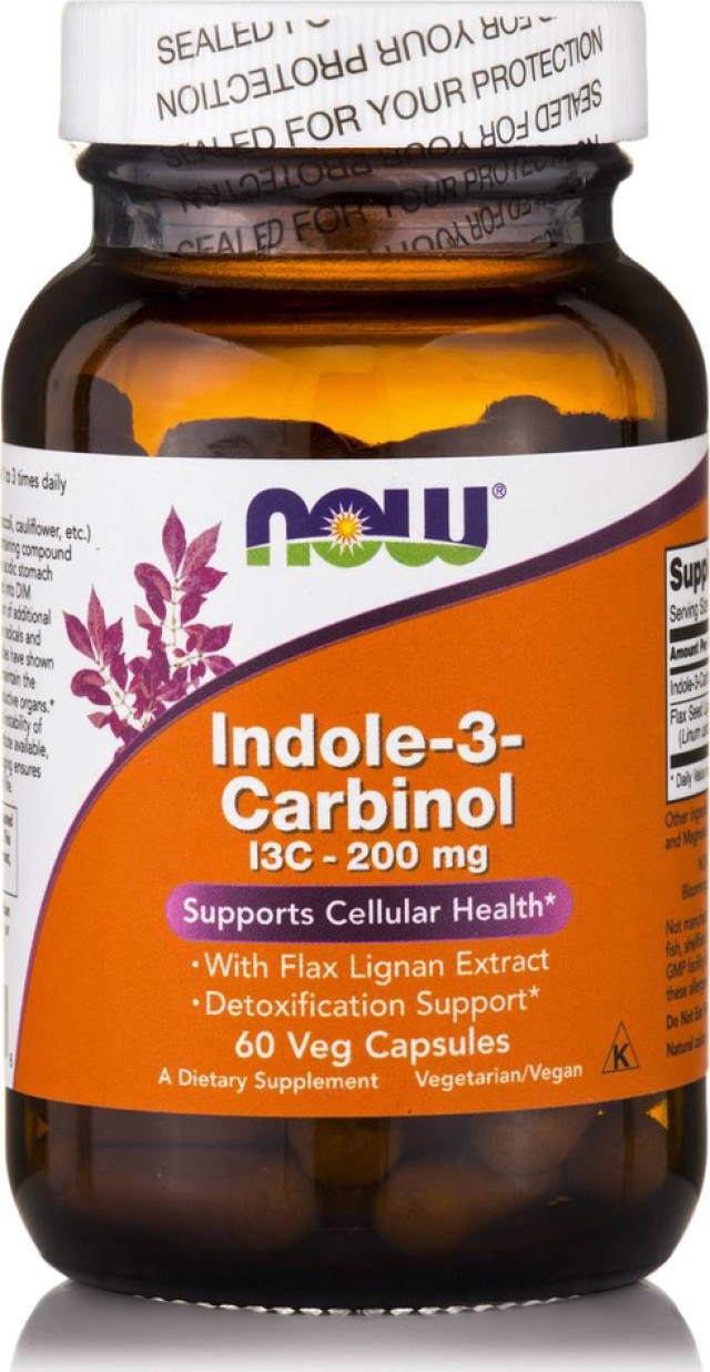 Now Foods Indole 3 Carbinol 200mg Συμπλήρωμα Αποτοξίνωσης Οργανισμού 6 …