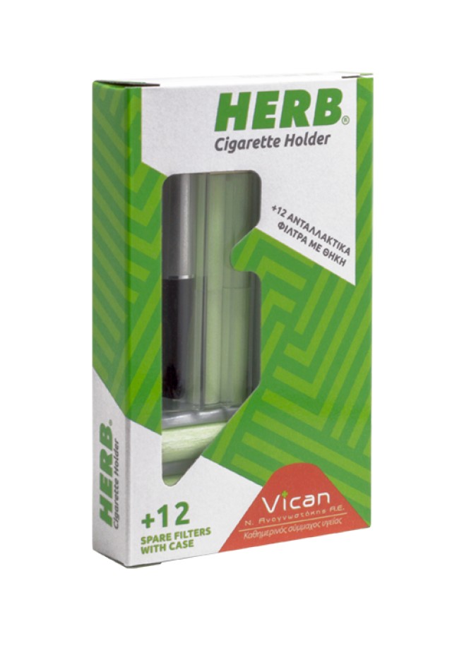 Vican Herb Cigarette Holder Θήκη Τσιγάρου & 12 Φίλτρα