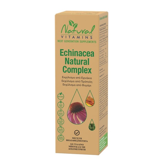 Natural Vitamins Echinacea Natural Complex Εκχύλισμα από Εχινάκεια, Πρ …