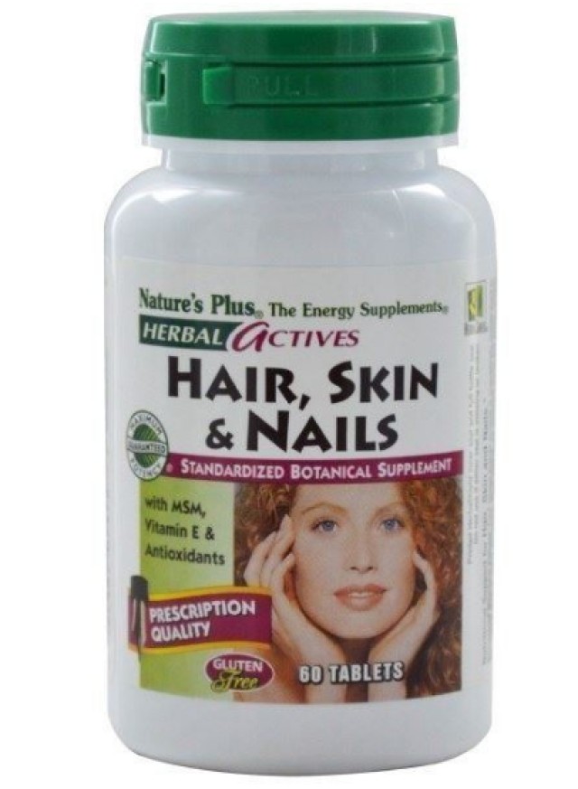 Natures Plus Hair - Skin -Nails Συμπλήρωμα Διατροφής Για Μαλλιά - Δέρμα - Νύχια 60 Ταμπλέτες