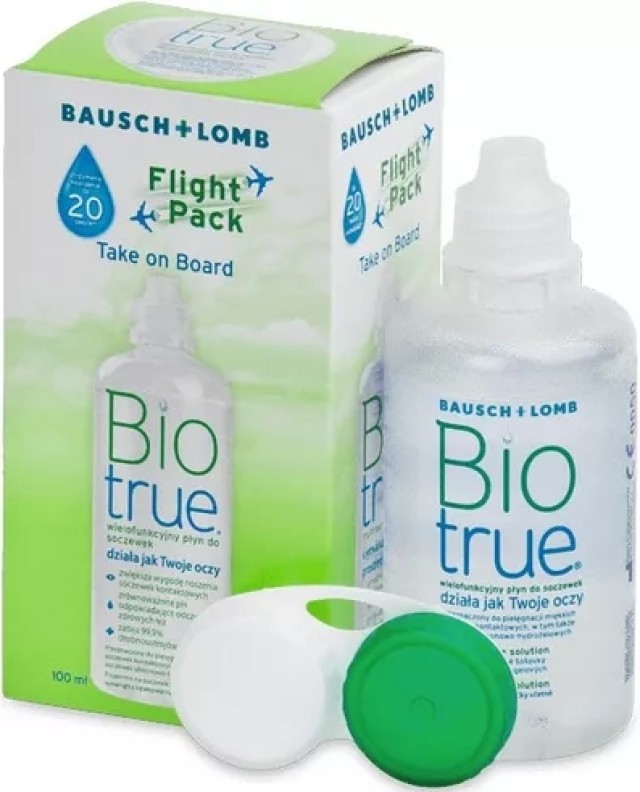 Bausch Lomb BioTrue Flight Pack Υγρό Φακών Επαφής Πολλαπλών Χρήσεων σε Ταξιδιωτική Συσκευασία 100ml