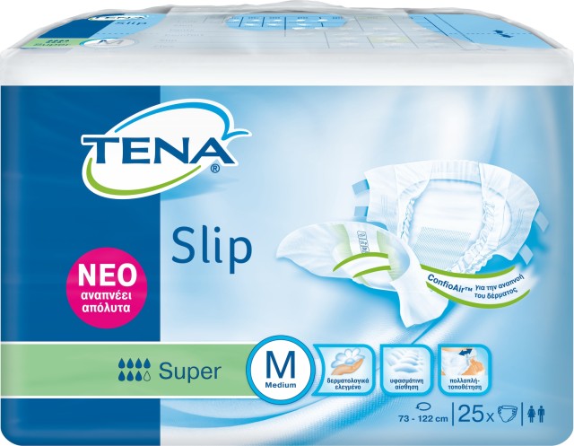 Tena Slip Super Μέγεθος:Medium Ανοικτές Πάνες Ακράτειας με Αυτοκόλλητα &hellip;