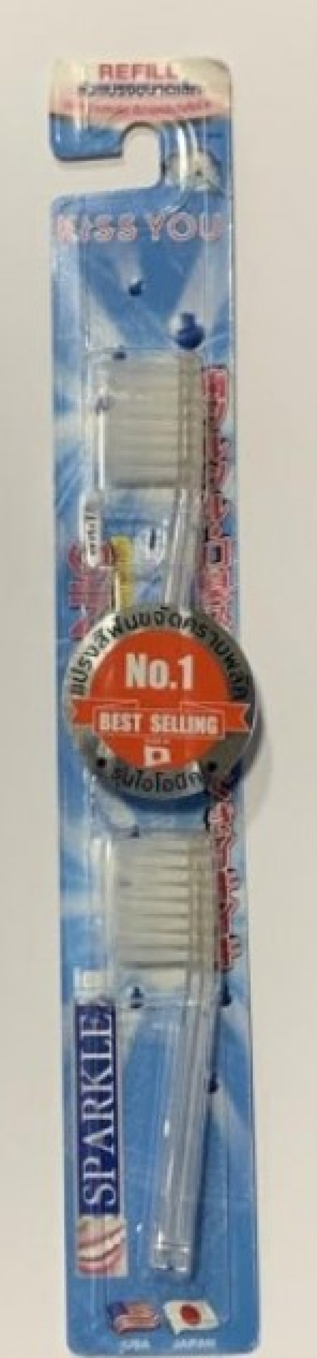 Sparkle Ionic Toothbrush Refill Ανταλλακτικές Κεφαλές Λευκό 2 Τεμάχια