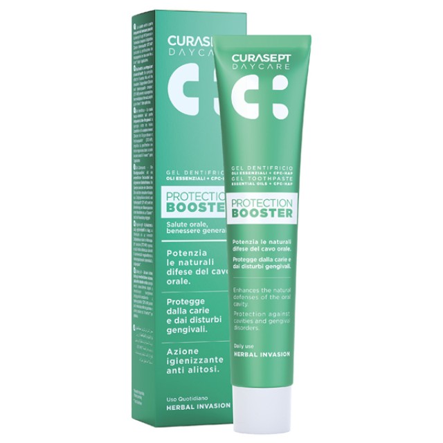 Curasept Daycare Toothpaste Protection Booster Herbal Invasion Οδοντόκρεμα Καθημερινής Χρήσης 75ml