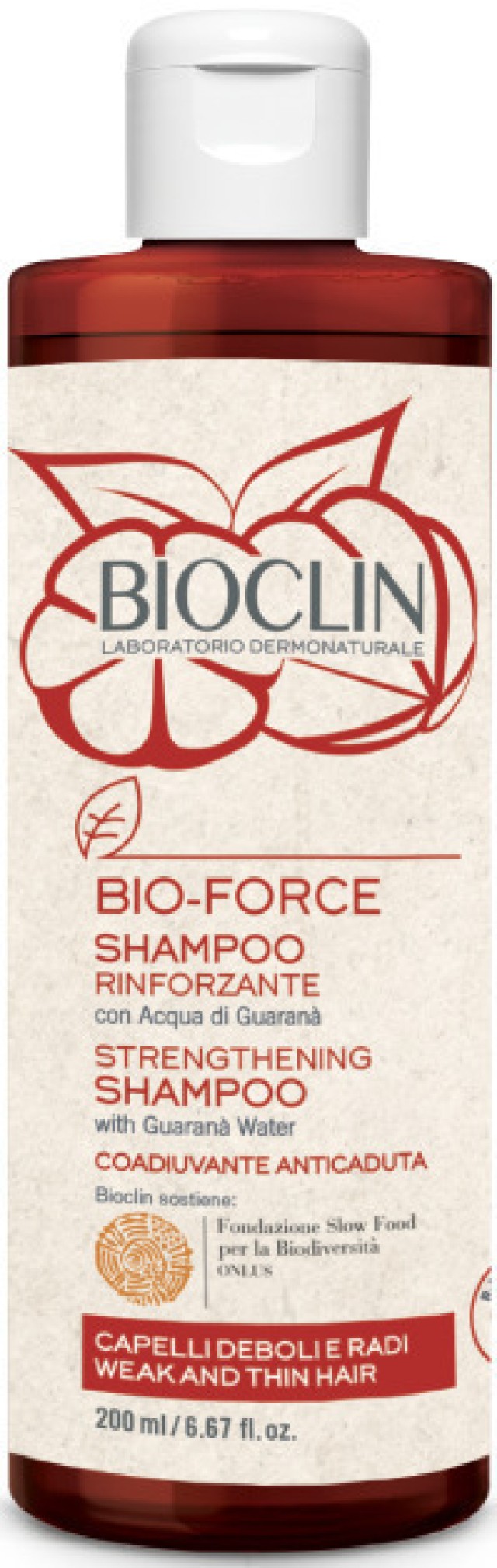 Bioclin Bio-Force Shampoo Σαμπουάν Ενδυνάμωσης για Αδύναμα & Λεπτά Μαλλιά 200ml