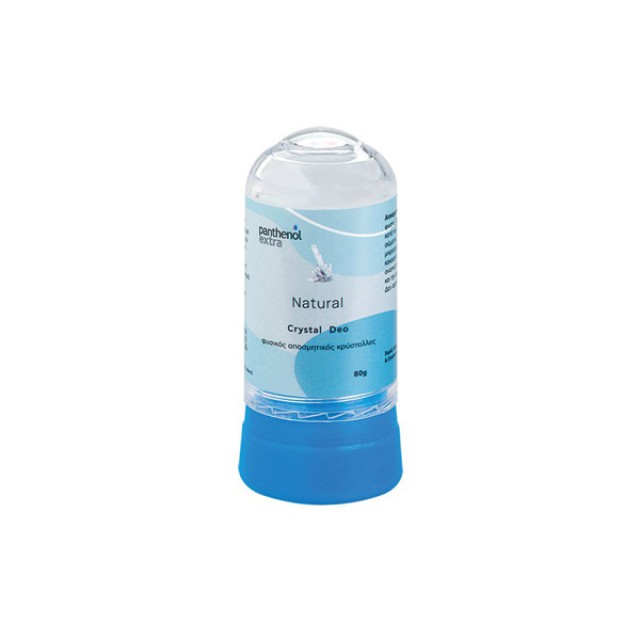 Medisei Panthenol Extra Natural Crystal Deo Deodorant Stick Αποσμητικό Στικ 24ωρης Ενυδάτωσης 80gr