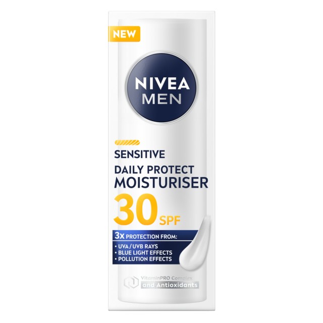 Nivea Men SPF30 Sensitive Triple Protect Ενυδατική & Αντηλιακή Κρέμα Π …