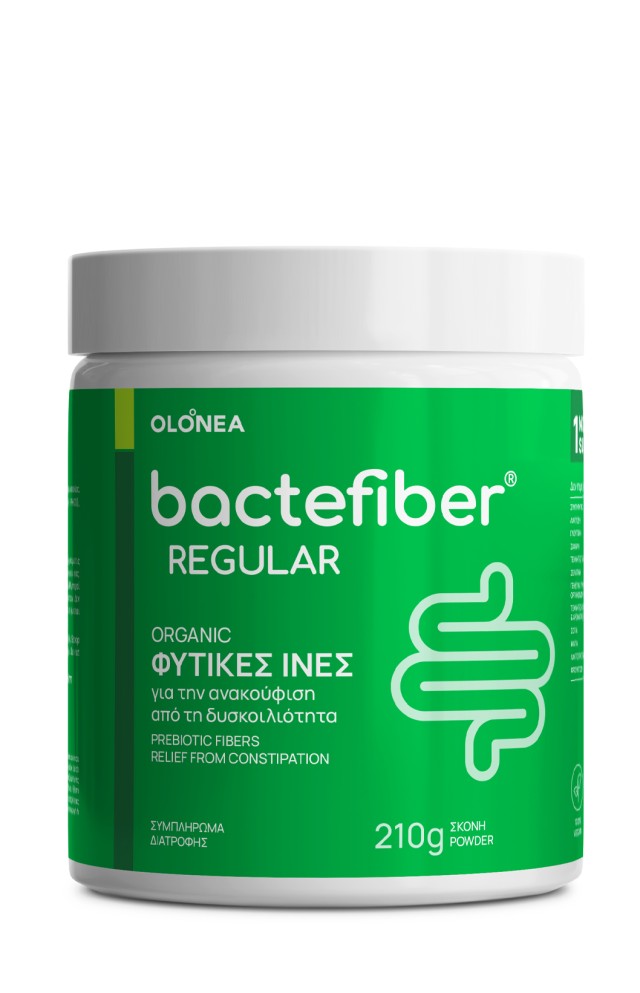 Olonea Bactefiber Regular Powder Φυτικές Ίνες για την Δυσκοιλιότητα σε Μορφή Σκόνης 210gr