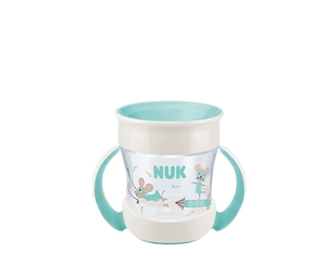 Nuk Mini Magic Cup Green Eκπαιδευτικό Πλαστικό Ποτηράκι με Χείλος και …