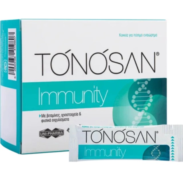 Uni-Pharma Tonosan Immunity Συμπλήρωμα Διατροφής για την Ενίσχυση του Ανοσοποιητικού 20 Φακελίσκοι