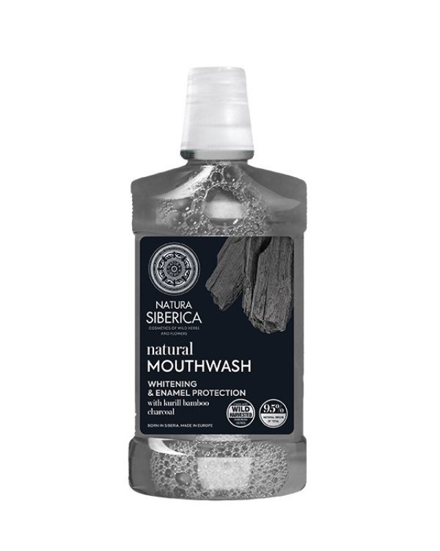 Natura Siberica Natural Mouthwash With Bamboo Charcoal Στοματικό Διάλυ …