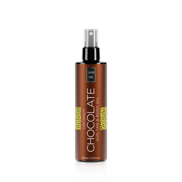 Lavish Care Coconut Chocolate Sun Tan Oil Λάδι Σώματος για Έντονο Μαύρισμα με Άρωμα Καρύδα - Σοκολάτα 200ml