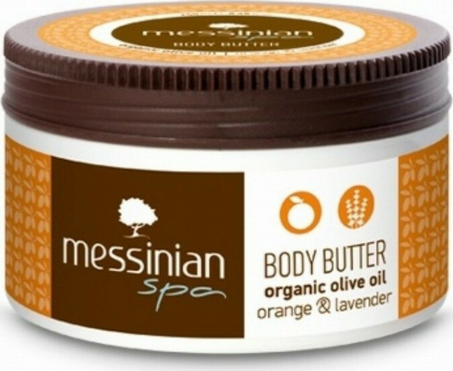 Messinian Spa Body Butter Organic Olive Oil Orange & Lavender Ενυδατικό Βούτυρο Σώματος με Πορτοκάλι και Λεβάντα 250ml