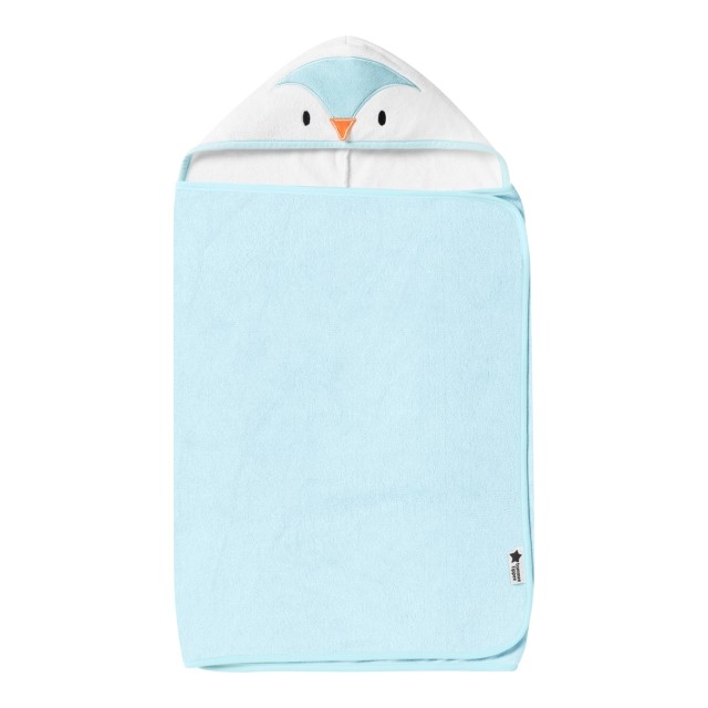 Tommee - Tippee Percy The Penguin Grotowel Μπουρνούζι Κάπα Μπάνιου για Αγόρι 6-48m+
