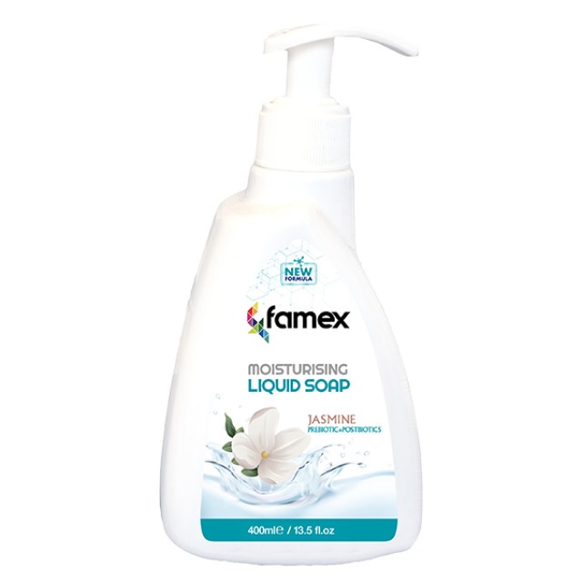 Famex Ενυδατικό Υγρό Κρεμοσάπουνο Jasmin με Άρωμα Γιασεμί 400ml Famex Ενυδατικό Υγρό Κρεμοσάπουνο Jasmin με Άρωμα Γιασεμί 400ml