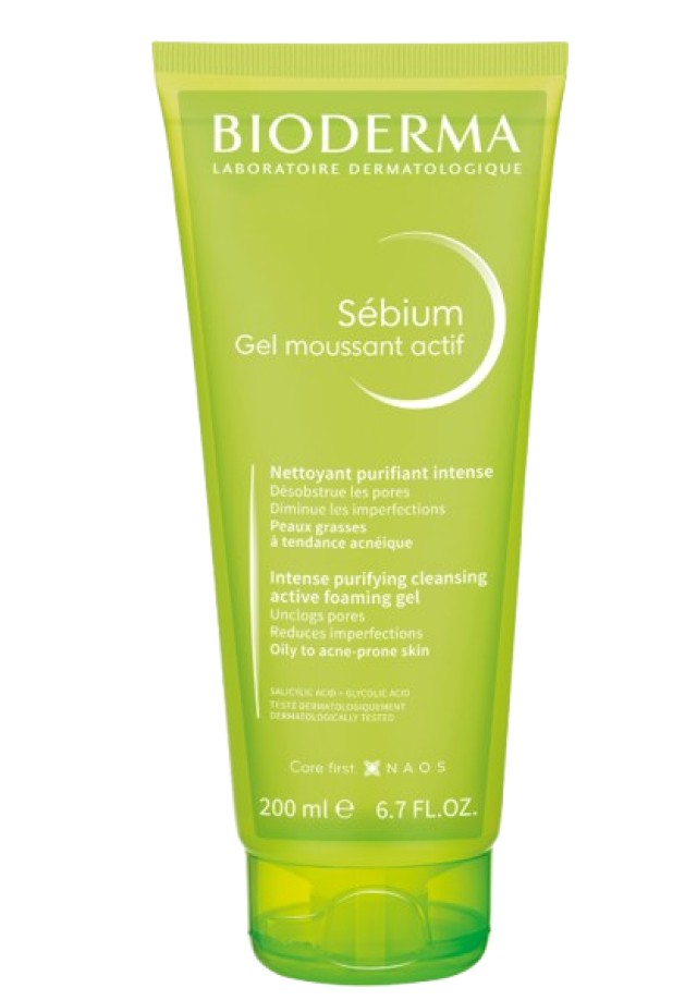 Bioderma Sebium Gel Moussant Actif Απαλό Καθαριστικό Προσώπου Κατά των …
