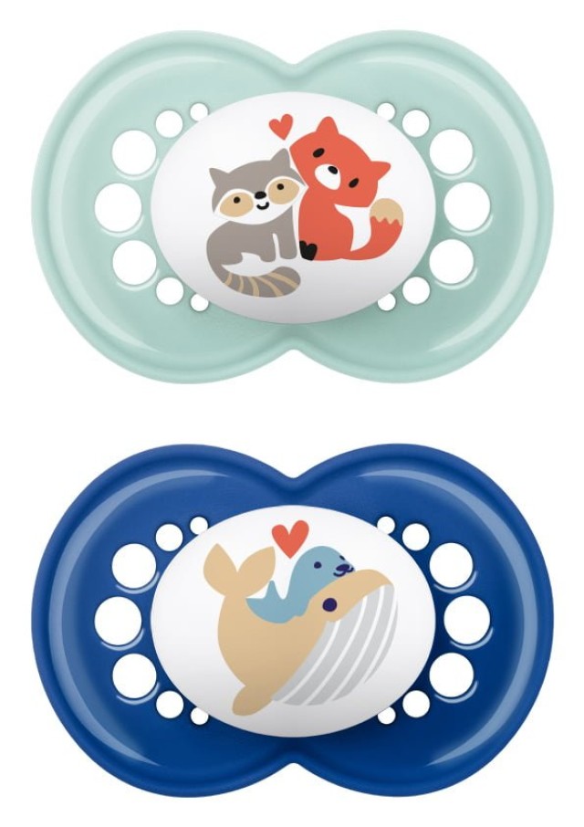 Mam Original Ορθοδοντική Πιπίλα Σιλικόνης για 6-16m & Θήκη Τιρκουάζ - …