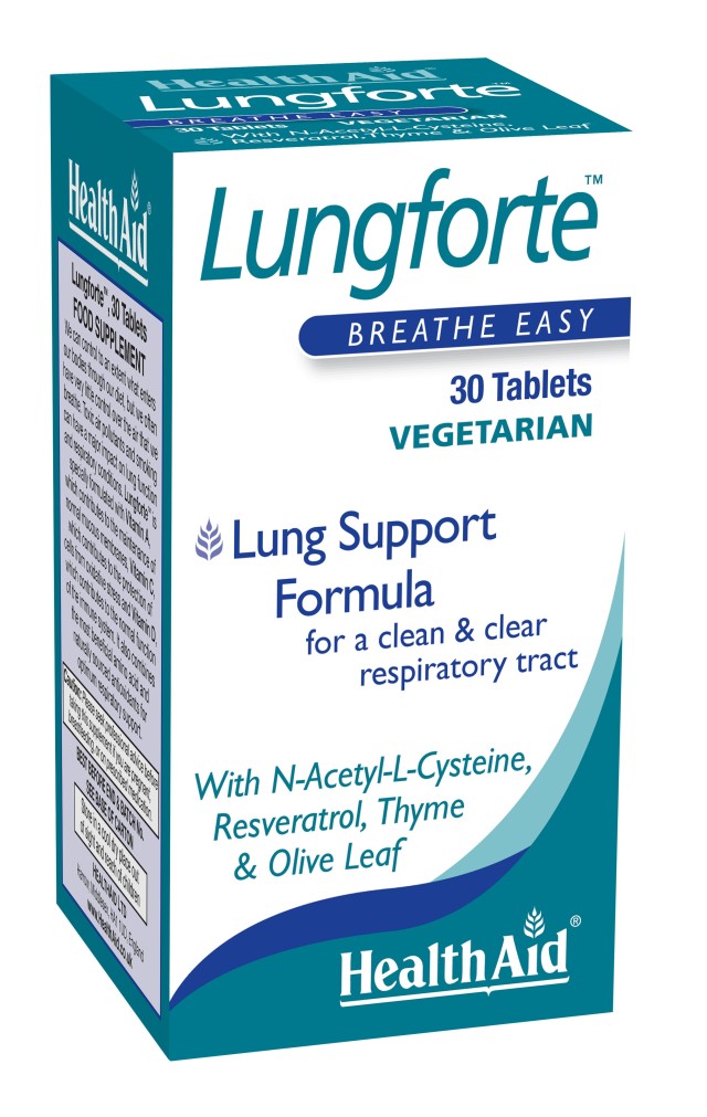Health Aid Lungforte Συμπλήρωμα Διατροφής για Υγιές Άνω Αναπνευστικό & Ανοσοποιητικό Σύστημα 30 Ταμπλέτες