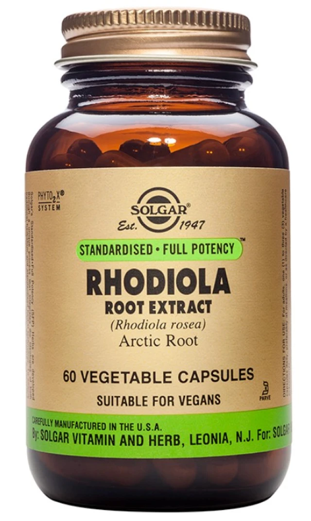 Solgar Rhodiola Root Extract Nutritional Supplement 60 Herbal Capsules Solgar Rhodiola Root Extract Nutritional Supplement 60 Herbal Capsules