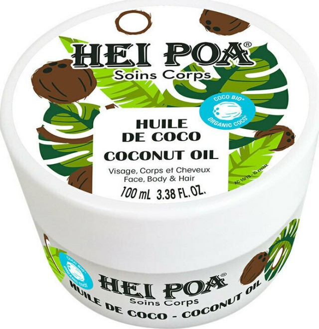 Hei Poa Coconut Oil Face, Body & Hair Βιολογικό Λάδι Καρύδας Πολλαπλών Χρήσεων για Πρόσωπο, Μαλλιά & Σώμα 100ml