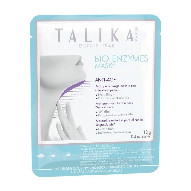 Talika Bio Enzymes Mask Anti Age for the Neck Αντιγηραντική Μάσκα Για Το Λαιμό 12gr