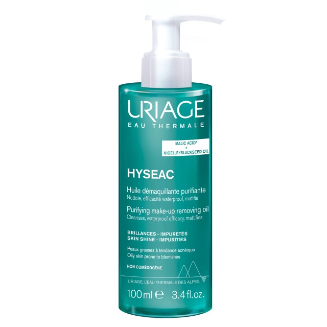 Uriage Hyseac Purifying Oil Καθαριστικό Έλαιο Προσώπου για Λιπαρές Επι …