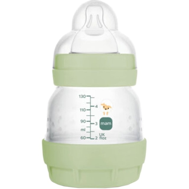 Mam Easy Start Anti-Colic Μπιμπερό 0m+ Χρώμα: Πράσινο, 130ml [353SU2c]