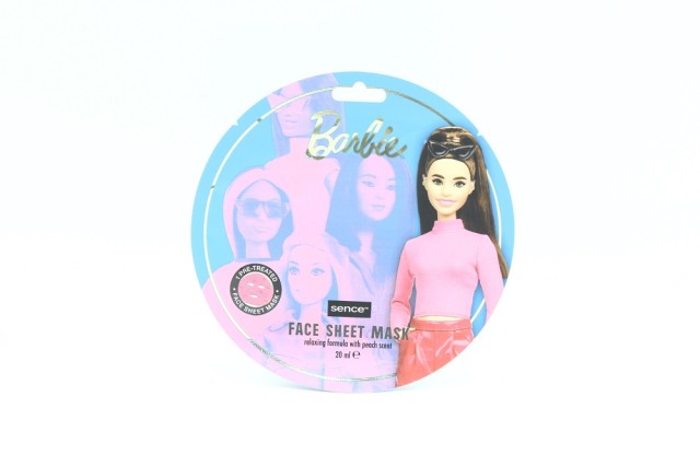 Disney Barbie Face Sheet Mask Υφασμάτινη Μάσκα Προσώπου Μπλε Χρώμα 20m &hellip;