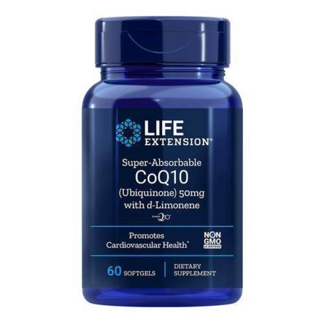 Life Extension Super Absorbale Coq10 D-Limon 50mg, 60 softgels