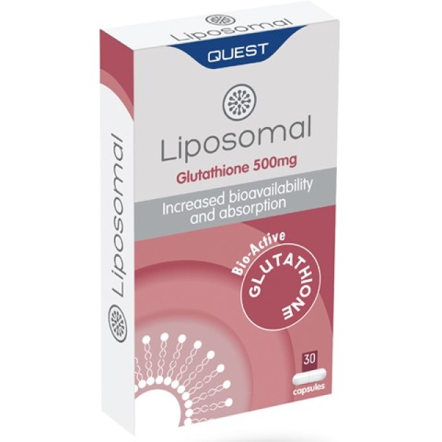 Quest Liposomal Glutathione 500mg Συμπλήρωμα Διατροφής με Λιποσωμική Γ …