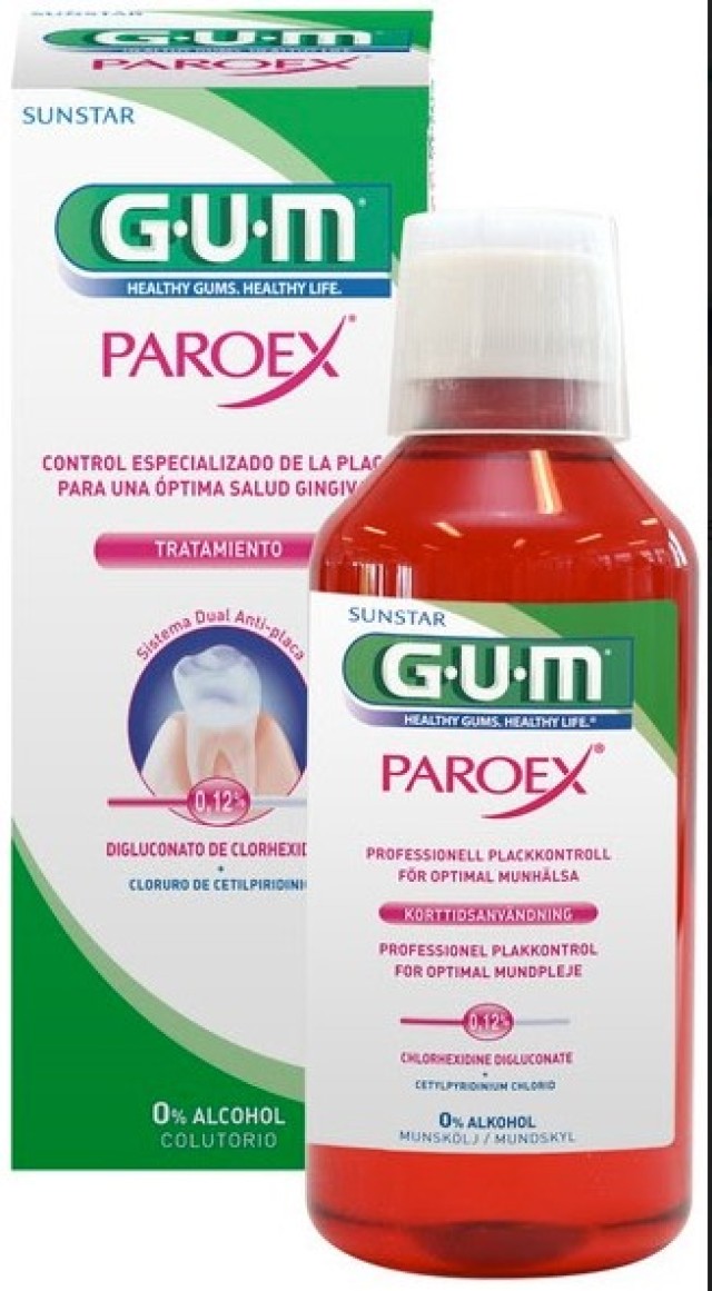 Sunstar GUM Paroex Intensive Action 0.12% Στοματικό Διάλυμα για Ενήλικες, 300ml