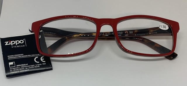 Zippo Γυαλιά Πρεσβυωπίας Κοκάλινα Χρώμα:Κόκκινο [31Z-B20-RED150] +1.50