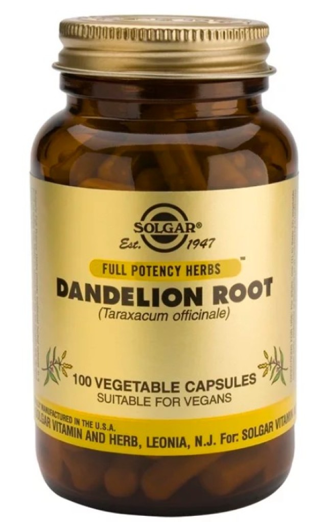 Solgar Dandelion Root, 100 Φυτικές Κάψουλες