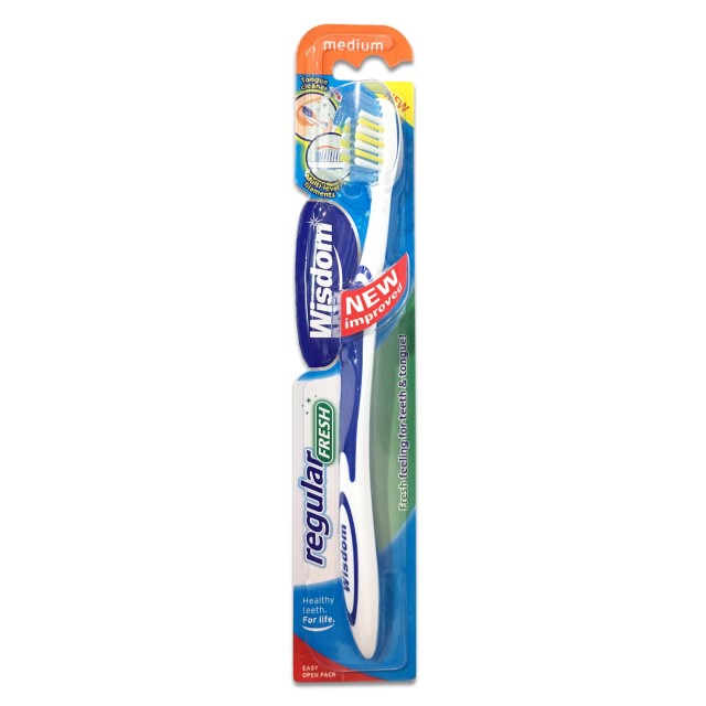 Wisdom Regular Fresh Οδοντόβουρτσα Medium 1 Τεμάχιο Wisdom Regular Fresh Οδοντόβουρτσα Medium 1 Τεμάχιο