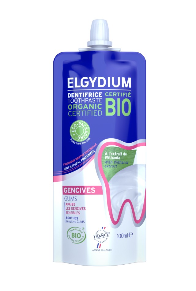 Elgydium Eco Bio Gums Οικολογικά Σχεδιασμένη Οδοντόκρεμα Για Ευαίσθητα Δόντια & Ούλα 100ml
