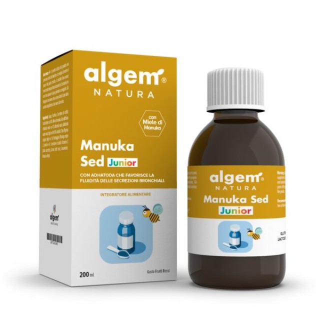 Algem Natura Manuka Sed Junior Παιδικό Σιρόπι για τον Ξηρό ή Παραγωγικ …