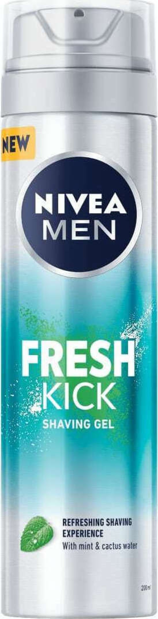 Nivea Men Fresh Kick Shaving Ανδρικό Gel Ξυρίσματος 200ml