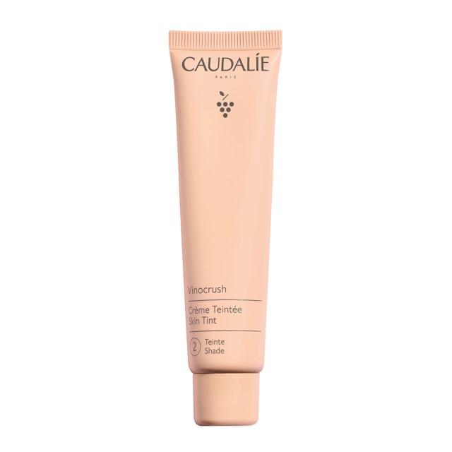 Caudalie Vinocrush Skin Tint Shade 2 Light Ενυδατική Κρέμα Προσώπου με Χρώμα & Υαλουρονικό Οξύ 30ml