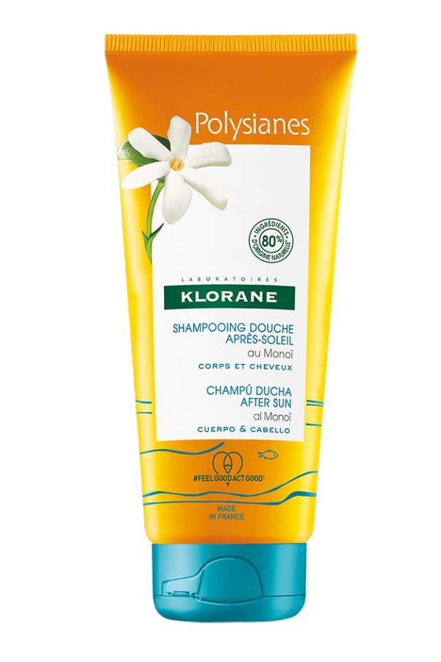 Klorane Polysianes After Sun Shower Shampoo Τζελ Ντους Αναδόμησης για …