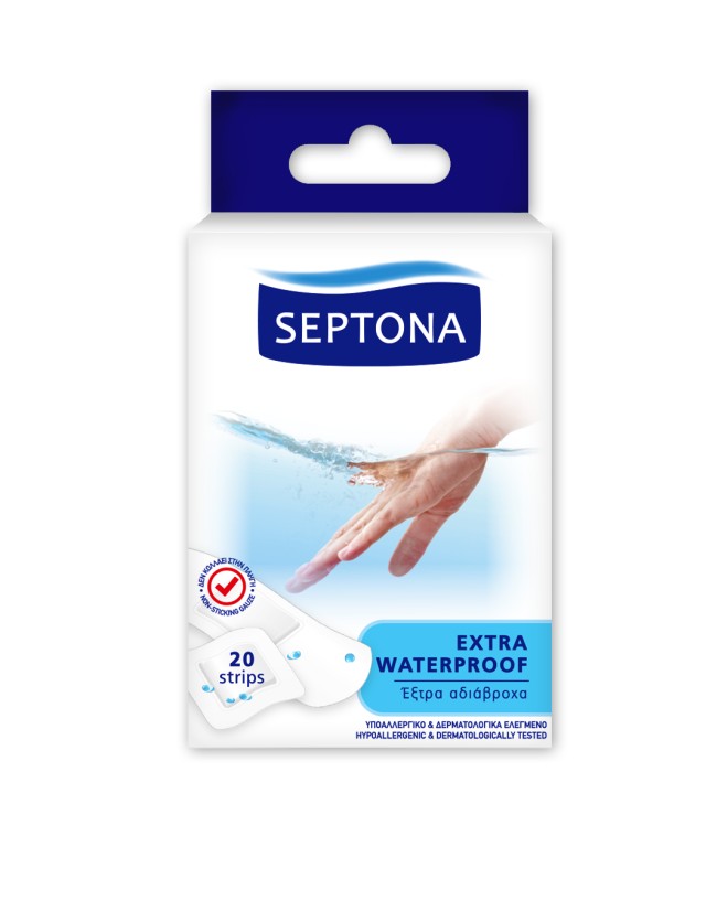Septona Extra Water Proof Αδιάβροχοι Ταχυεπίδεσμοι σε Διάφορα Μεγέθη 20 Τεμάχια