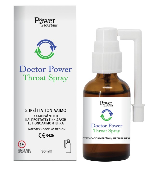 Power Of Nature Doctor Power Throat Καταπραϋντικό Spray για Πονόλαιμο …