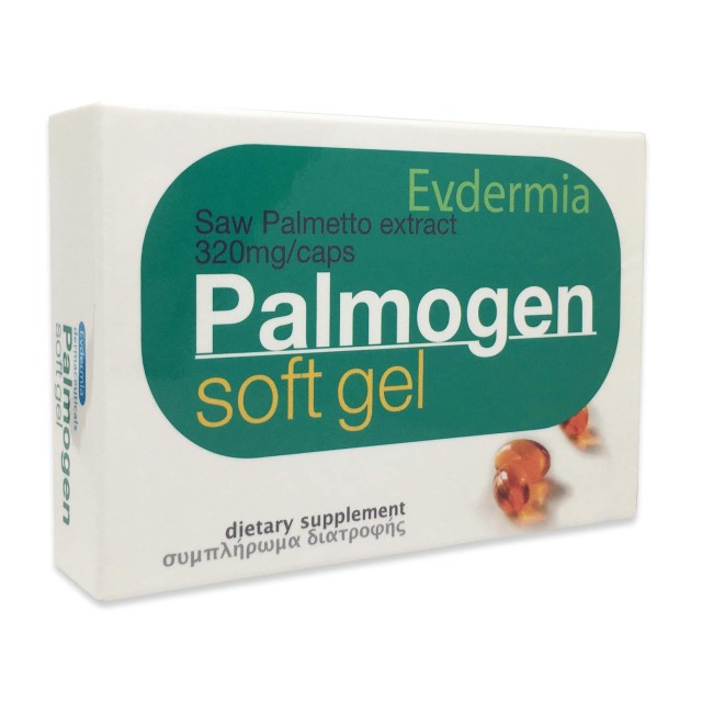 Evdermia Palmogen Soft Gel Συμπλήρωμα Διατροφής Κατά της Τριχόπτωσης 30 Κάψουλες