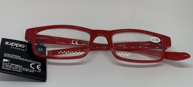 Zippo Γυαλιά Πρεσβυωπίας Κοκάλινα Χρώμα:Κόκκινο [31Z-B10-RED200] +2.00