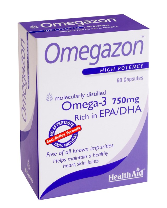 Health Aid Omegazon Συμπλήρωμα Διατροφής με Ωμέγα-3 Λιπαρά Οξέα για Κα … Health Aid Omegazon Συμπλήρωμα Διατροφής με Ωμέγα-3 Λιπαρά Οξέα για Κα …