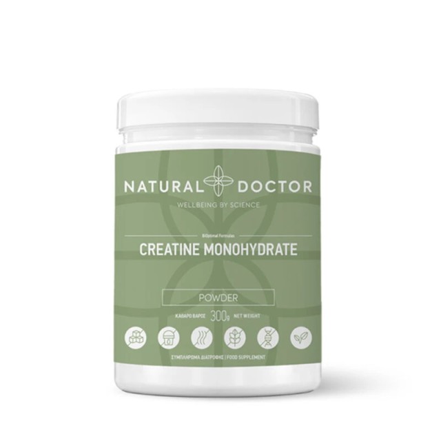 Natural Doctor Creatine Monohydrate Powder Συμπλήρωμα Διατροφής Με Μον &hellip;