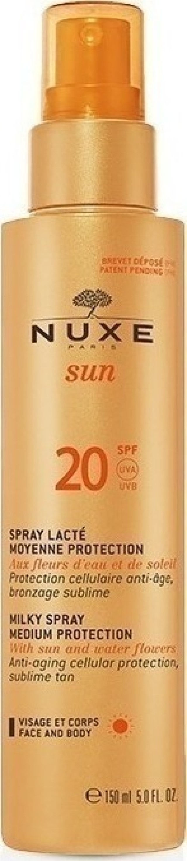 Nuxe Sun Milky Spray SPF20 Face Body Αντηλιακό Γαλάκτωμα Για Πρόσωπο - Σώμα Σε Σπρεϊ 150ml -20% Επί Του Είδους