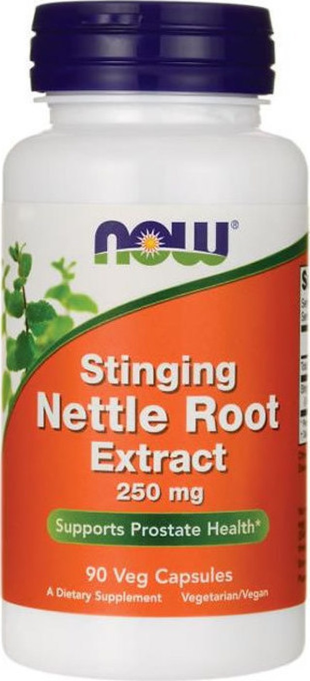 Now Foods Stinging Nettle Root Extract 250mg Συμπλήρωμα Διατροφής με Εκχύλισμα Τσουκνίδας, 90 Φυτικές Κάψουλες