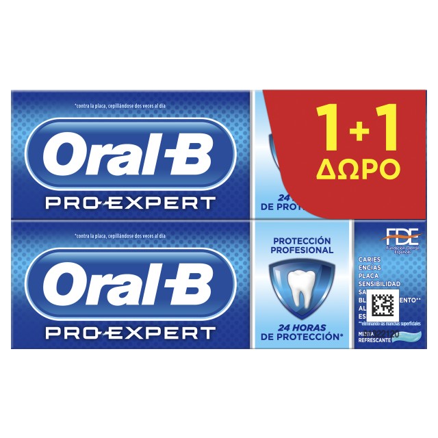 Oral B Pro Expert Professional Protection Οδοντόκρεμα με Γεύση Μέντα 2x75ml