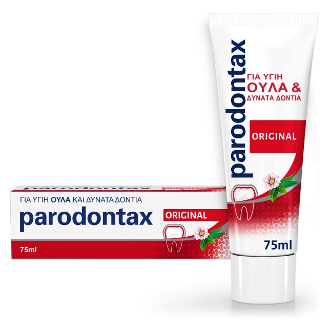 Parodontax Original with Mint and Ginger Flavor, Toothpaste for Bleeding Gums, 75ml