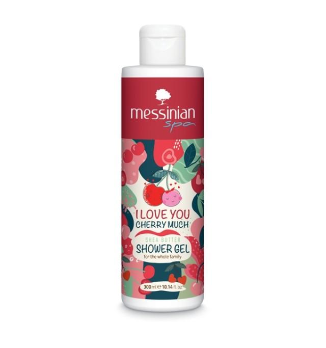 Messinian Spa I Love You Cherry Much Shower Gel Αφρόλουτρο με Άρωμα Κεράσι 300ml με Sticker -40%